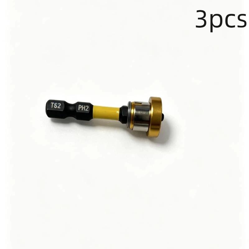 1/2/3 ks Magnetický polohovací šroubovák s držákem bitů Ph2, šestihranný dřík 1/4", lokátor pro sádrokartonové šrouby, hlavy šroubováků