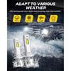 AUTOONE H1 LED Bulb, 800% Brighter, 5 Min Quick Tall, 20 Years Lifespan, No Flicker, 99% Compatibility, Pack Of 2