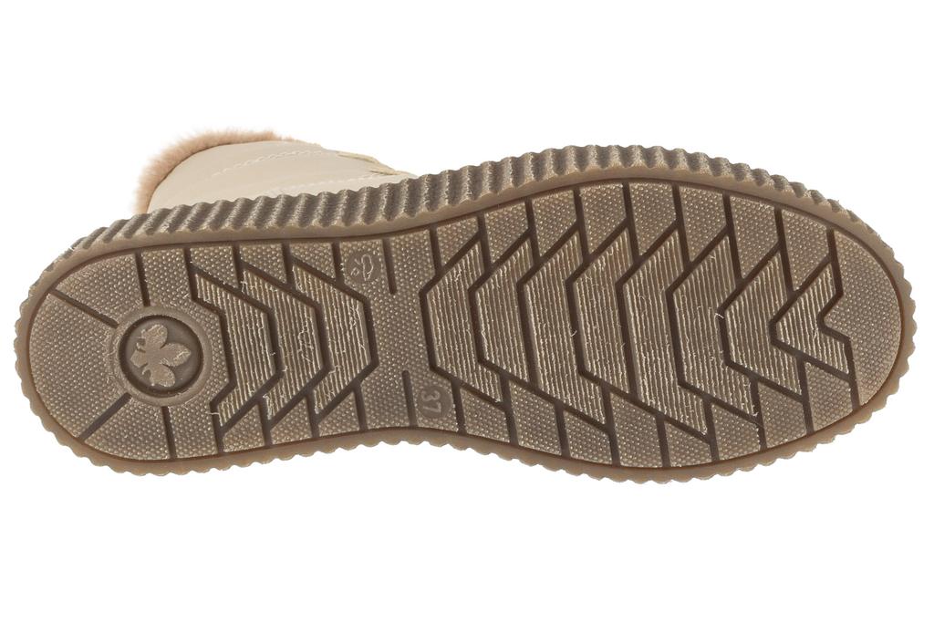 RIEKER Booties, Womens Beige Lace-up Shoes