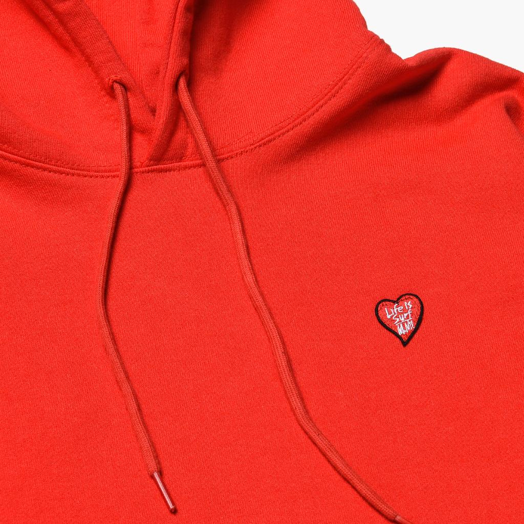 Life Is Surf Sweat Hooded / Red
