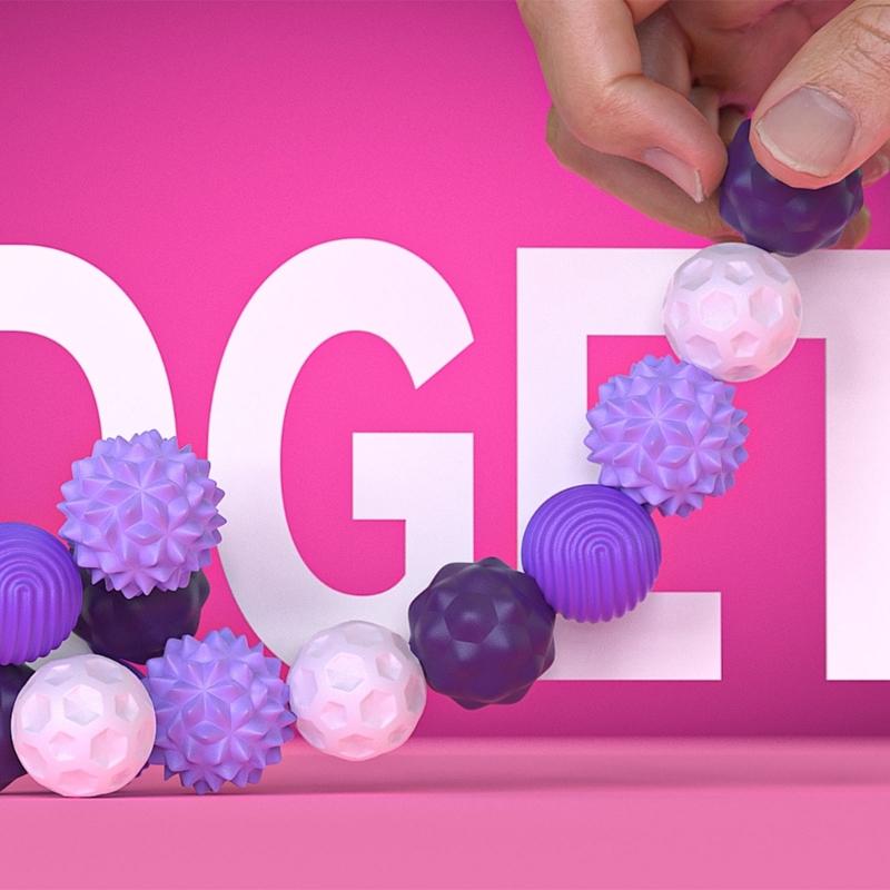 Colorful Textured Balls Shape Gadget Toy for Calming, Stress, Anxiety Christmas Gift Textured Toy Sensory Toy