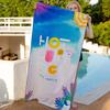 Summer Vacation Surfboard Lifebuoy Anchor Print Beach Towel Nautical Holiday Beach Blanket Soft Quick Dry Sand Free Swim Towel