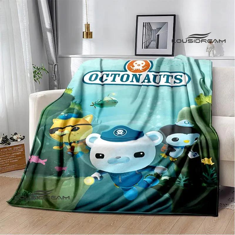 The Octonauts cartoon Printed Blanket Children Warm Blanket Flannel Soft Comfortable Blanket Home Travel Blanket Birthday Gift