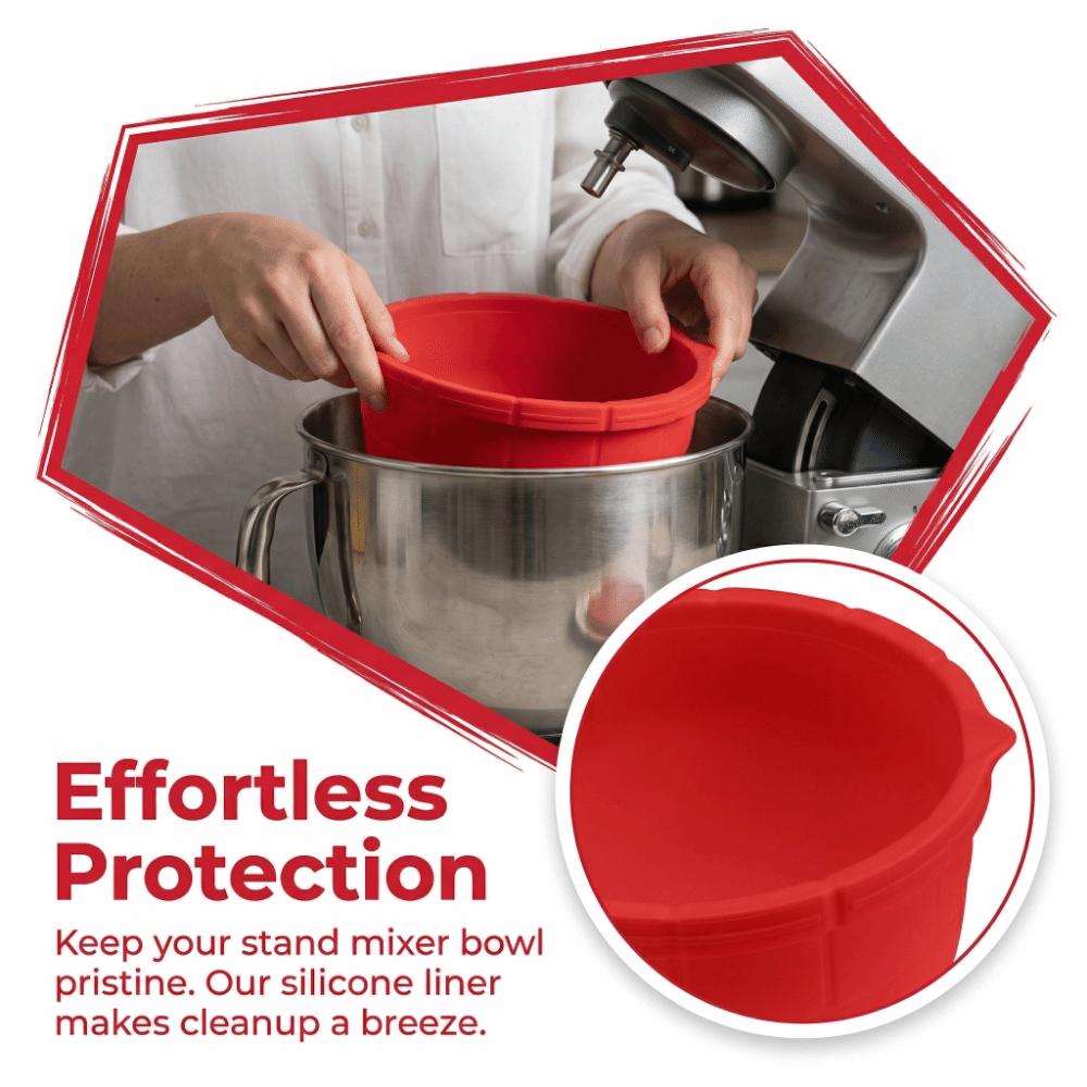 Food Grade Silicone Liner Heat-Resistant Thick Silicone Bowl Liner Replacement Flexible Easy To Clean Mixer Accessories Kitchen
