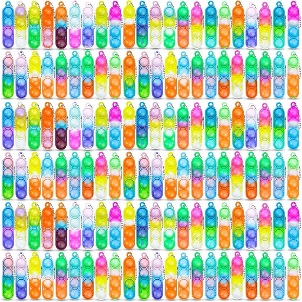 

10 шт. Мини-игрушка-антистресс с брелком для детей, День рождения, Свадебная вечеринка, Подарок гостю, Наполнитель для пиньяты, Приз на карнавал, Украшение