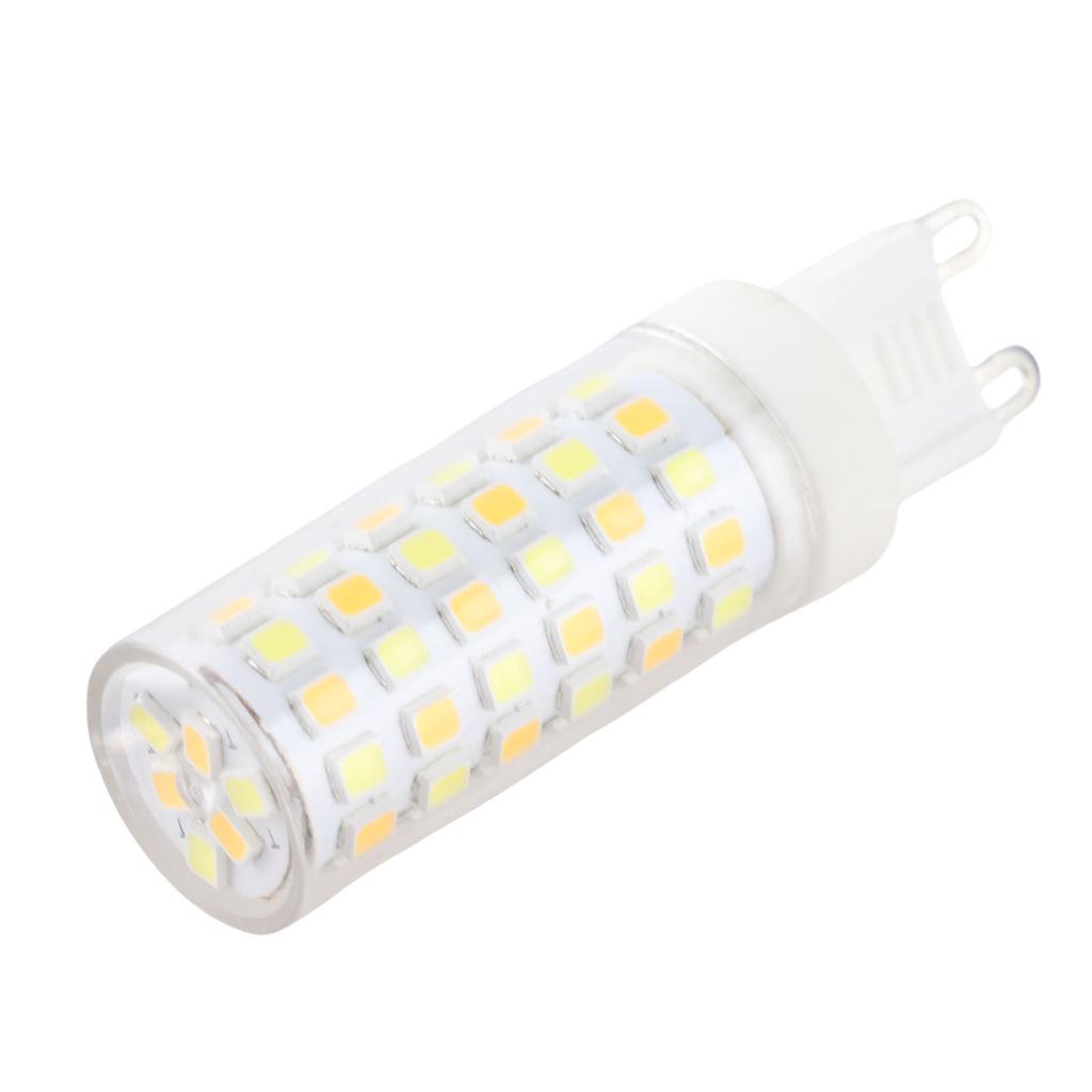 6PCS 77LED G9 Light Bulb 9W Small Ceiling Lamp Bulb 3 Light Color Wall Lamp Bulb for Home