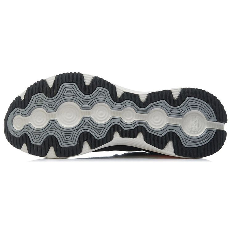 Li Ning Yue Ying Element Low Top Running Shoes Men Sneakers Black Orange ARHR223-4