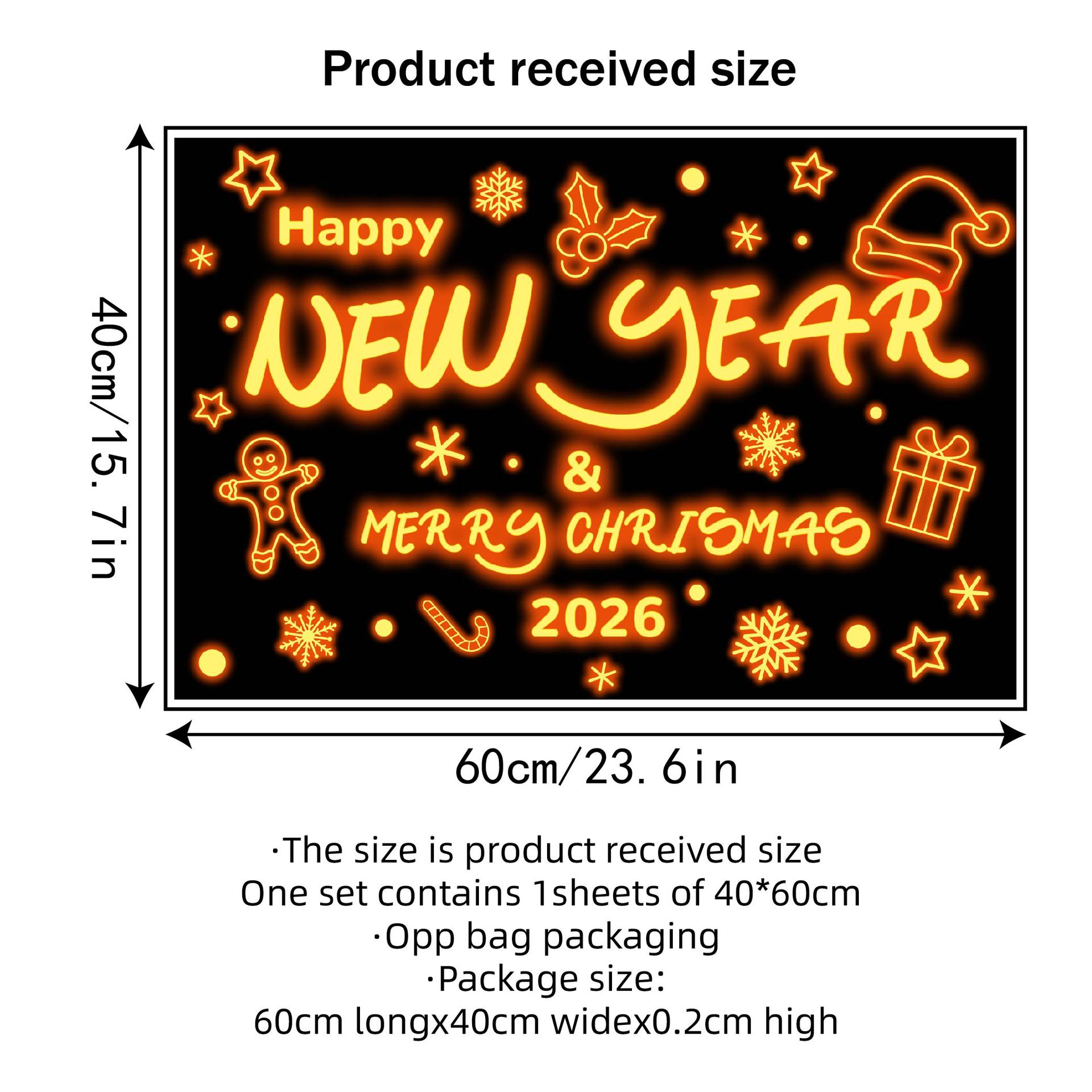 

Рождество, Снежинки с датчиком света, Новый год, Наклейки на стекло с буквами, Атмосфера торгового центра, Статические наклейки, Наклейки для украшения вечеринки, Наклейки на стекло торгового центра 40*60cm