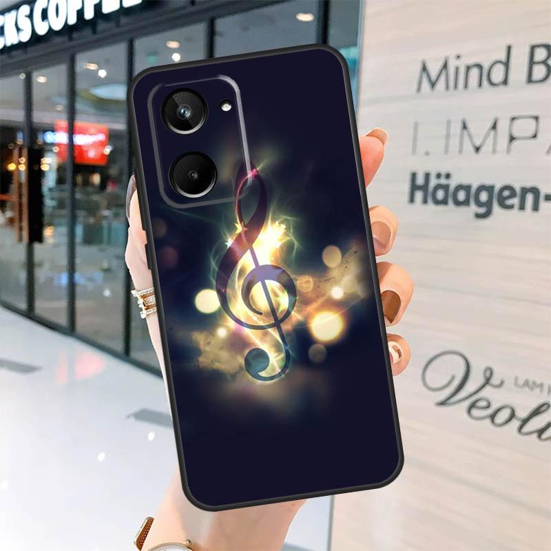 Music Note Symbol Piano Case For Realme GT7 Pro GT6 11 12 13 14 15 Pro Plus C55 C53 C35 C33 C61 C65 C67 C53 C71 C75