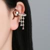 1pair Elegant Tassels Dangle Accessory Ear Clip For Freeclip 1 2 Earphones Clip On Charm With Sparkling Zircon Stones
