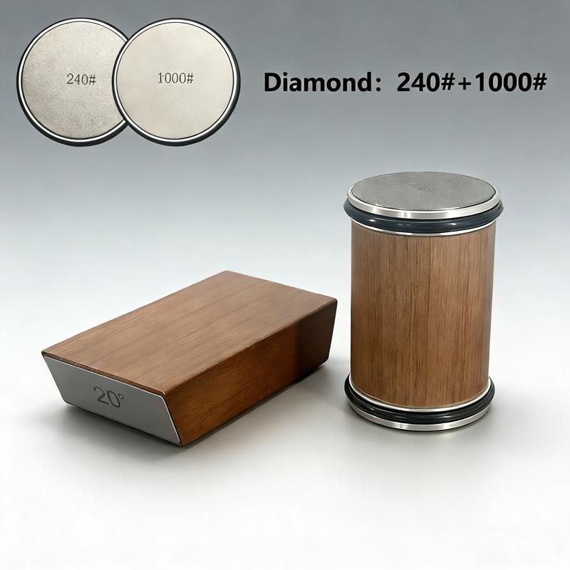 HOT Rolling Knife Sharpener Rolling Wheel Knife Sharpener Stone Tungsten Steel Adjustable Angle Cylinder Set kitchen gadgets As shown