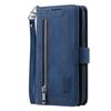 For Xiaomi Redmi 15 5G (Global) (169mm) Case 9 Card Slots Zipper Wallet PU Leather Phone Cover with Wrist Strap