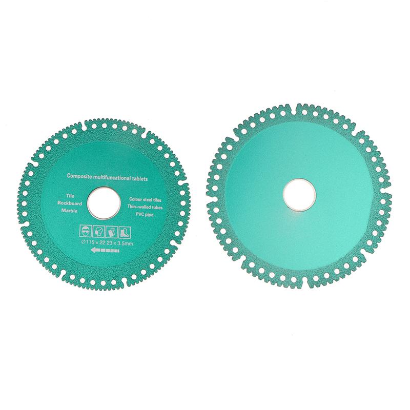 115/125Mm Brazed Diamond Saw Blade Cutting Disc 22.23Mm Steel Metal Stone Cast Iron Steel Reinforcement Aluminum