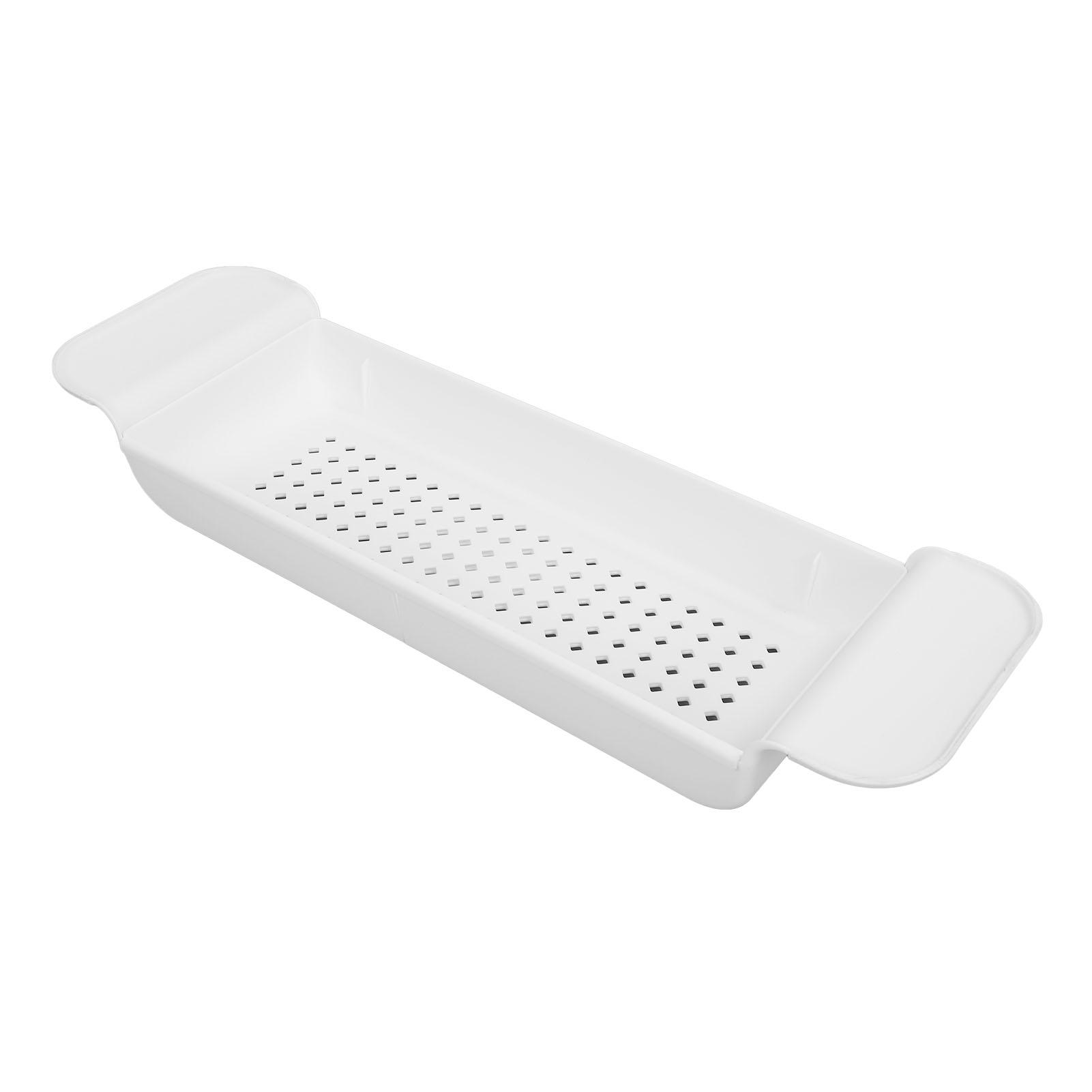 

Расширяемая полка для ванной Многофункциональное хранение Регулируемый поднос-органайзер для ванной комнаты