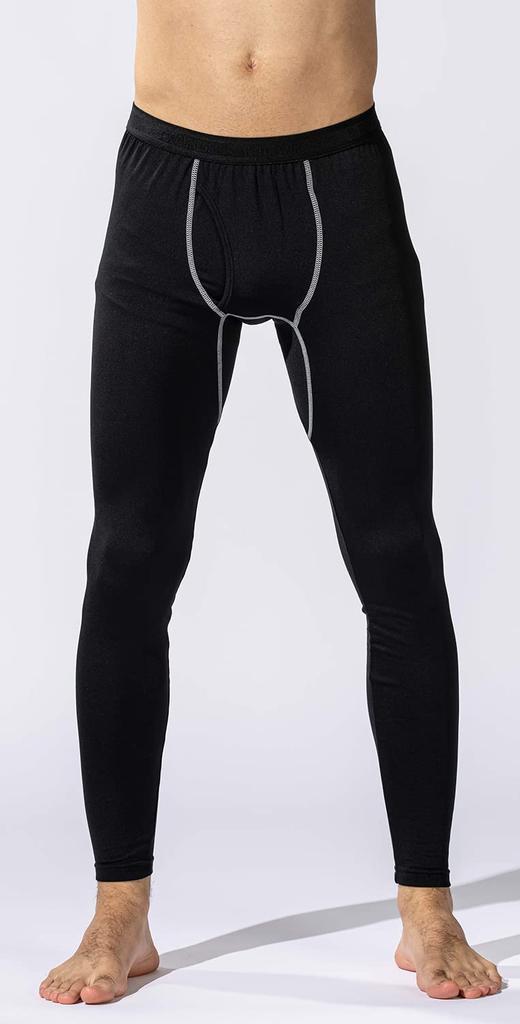 Otafuku Gloves Winter Inner Long Tights Retention Brushed Compression Open Front Sweat Absorbent Quick Drying Black L of [Heat Men's] JW-165 [Set 3]