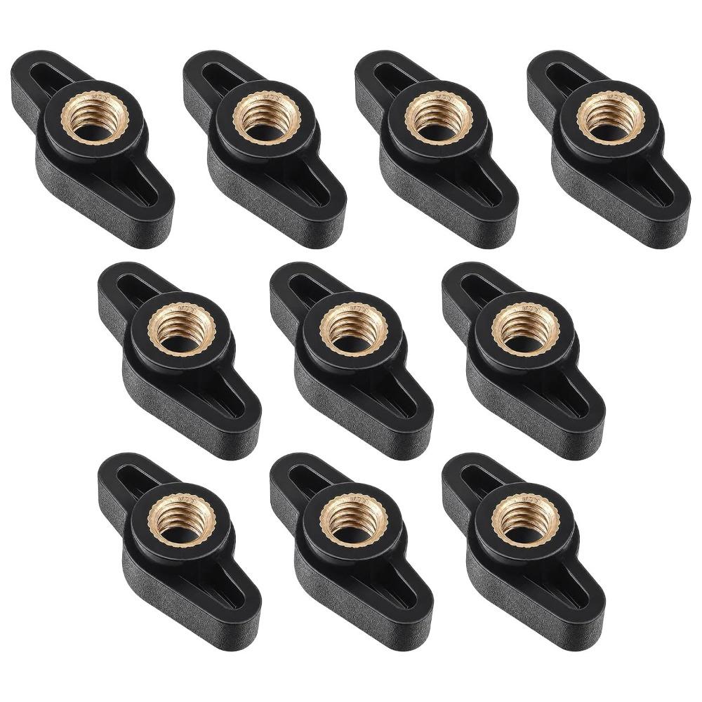 10pcs Easy Grip Hand Screw Nuts Anti-slip Threaded Knobs Practical T Knobs Woodworking Jigs