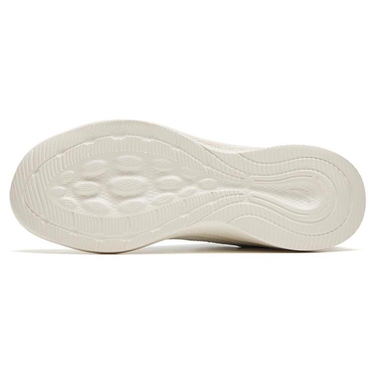 Anta Wander Casual Slip Resistant Abrasion Resistant Low Top Sprint Running Shoes Men's White Gray 912445573-5