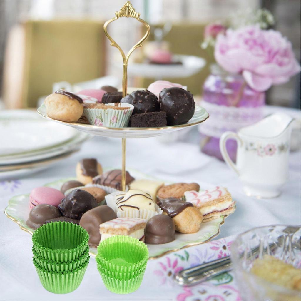 Cake Tray Green Baking Cup 3000 Pcs Lining Dessert Cups Packing Paper Muffin Liners