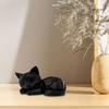 3D-gedruckte Katzenfigur Minimalistische schlafende Desktop-Haustier für Zuhause Katzenornament Büroschreibtisch Auto