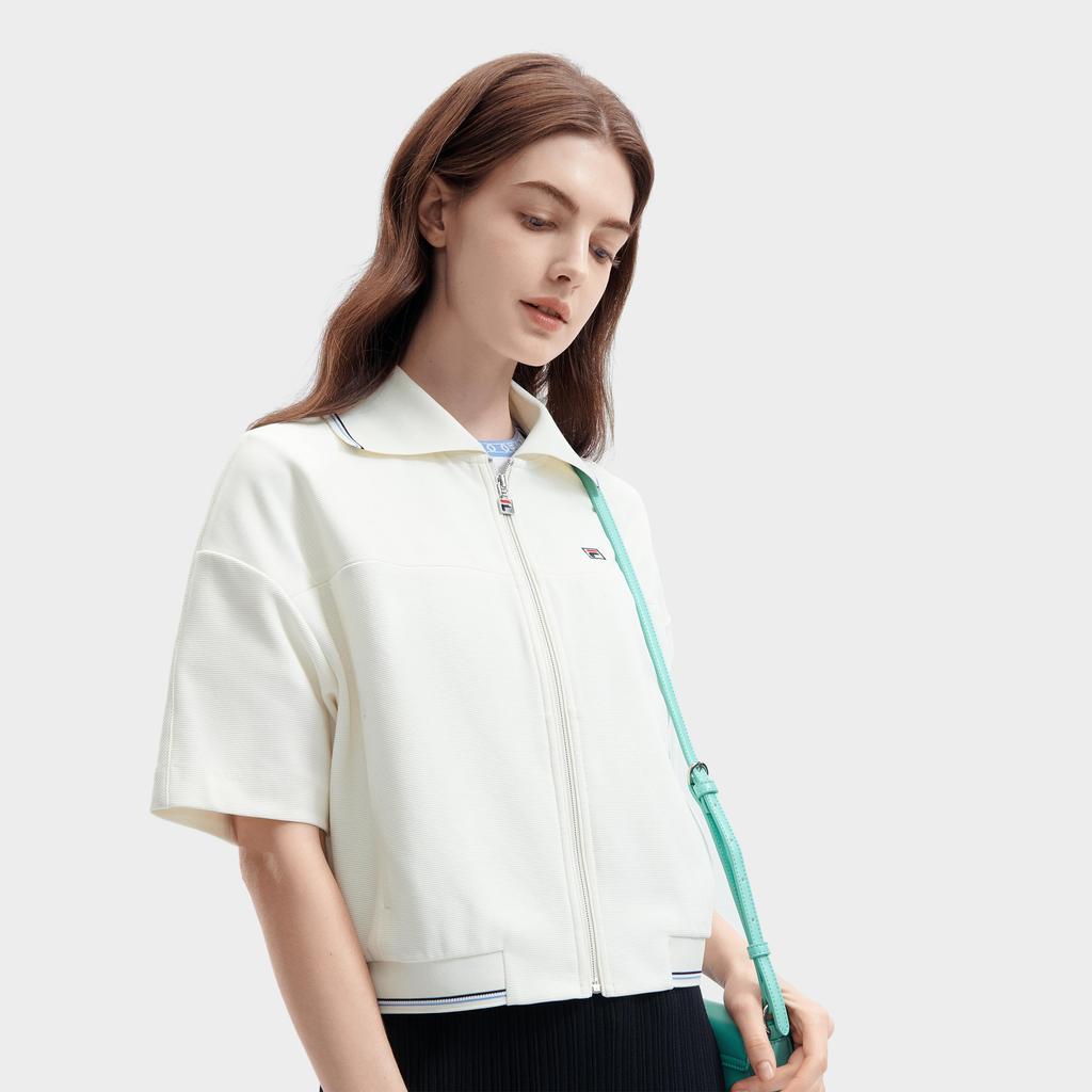 New FILA Knitwear Women's Steam White F11W421501FIV