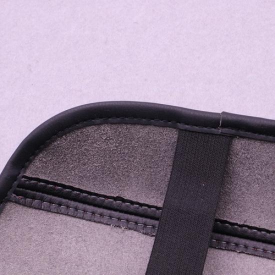 Center Console Lid Armrest Cover Black Leather For Honda Civic 8th 2006-2011