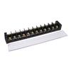 Terminal Strip Block 100A 600V Large Current Easy Wiring Ground Circuit Terminal Block 12 Positions