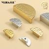 Brass with Walnut Pulls Wardrobe TV Cabinet Entryway Cabinet Nightstand Handle Drawer Knob Furniture Hardware