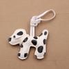 Multi Purpose Spotted Dog PU Keychain Accessory For Cars And Bags Featuring Sturdy Alloy Clip Keychain Pendant