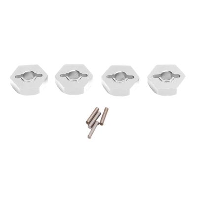 4 szt. 12 mm Adaptery Piast Kół Sześciokątnych ze Stopu Aluminium z Pinami Osi do Samochodów RC TRAXXAS 116