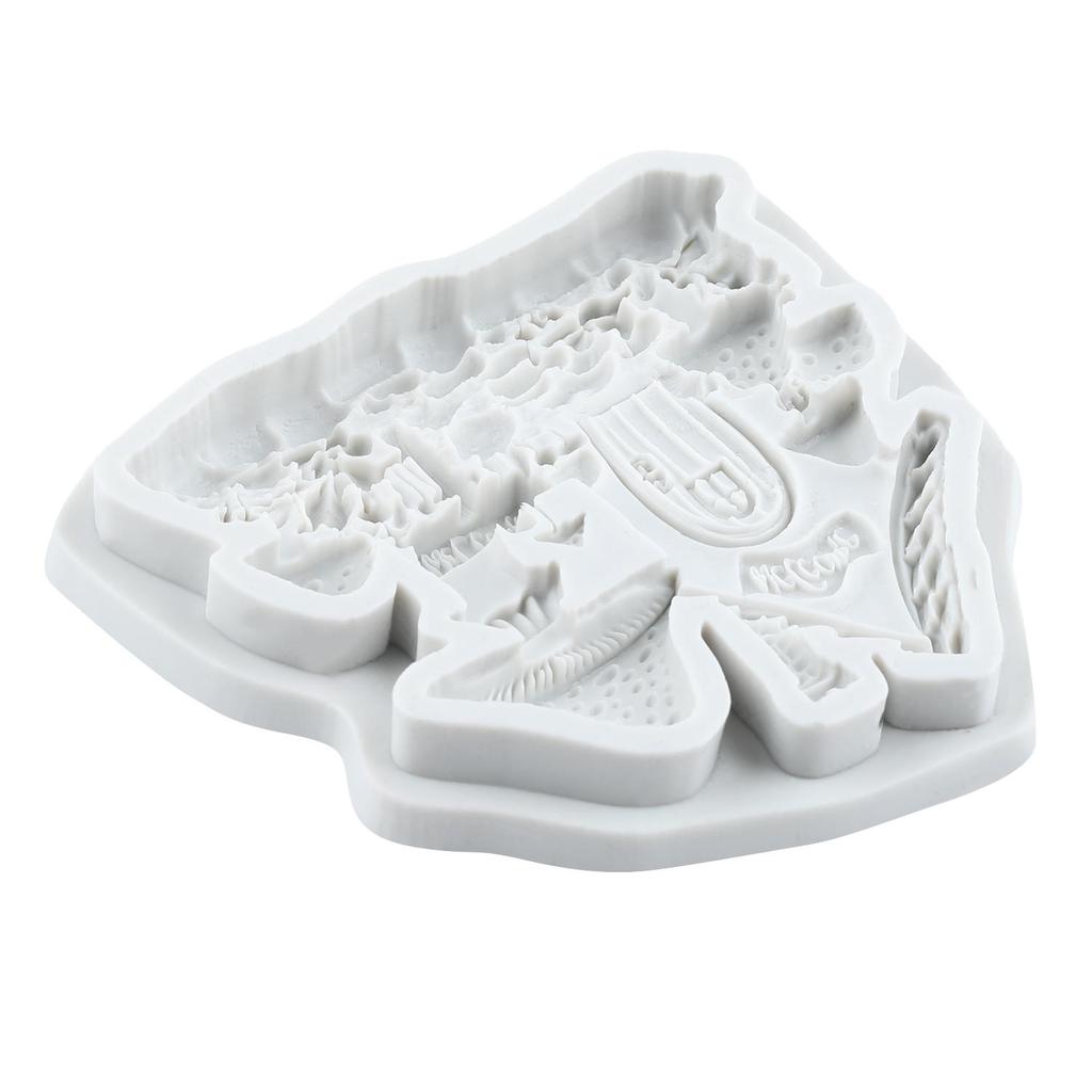 Mushroom House Silicone Mold House Fondant Molds Cake Decorating Tools Cupcake Topper Candy Resin Clay Chocolate Gumpaste Mold