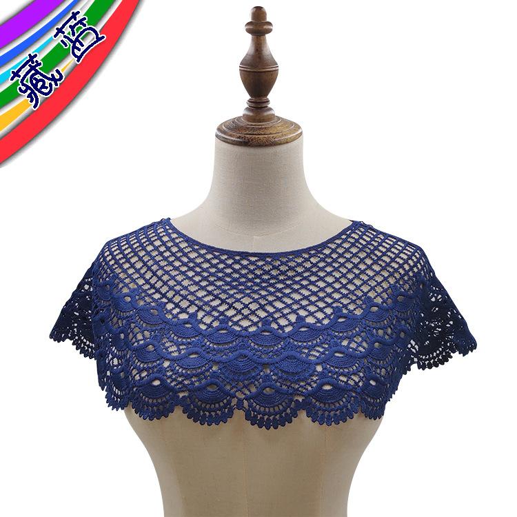 Shawl Women'S Fashion Coat Short Lace Crochet Hollow Leak-Proof Chest Four-Season Small Vest Thin Smock