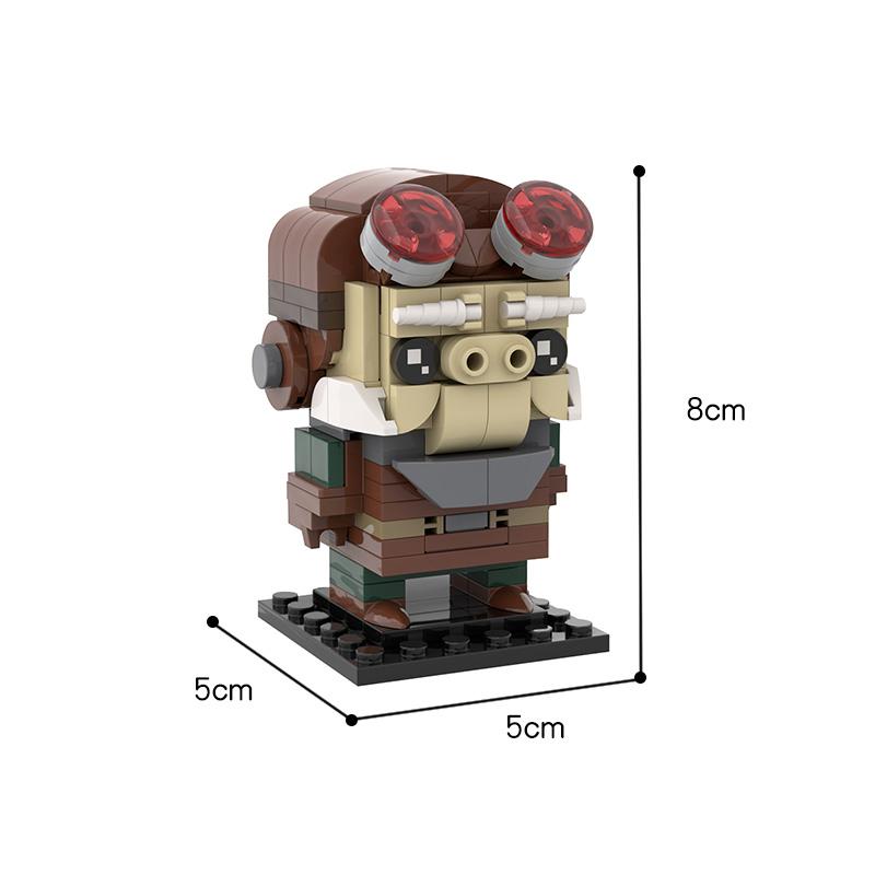 Buildmoc Star Movie Figures Vader-Anakined Ewoked Ahsokaed Kuiils General-Grievous Model Building Blocks Kids Toys for Children