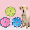 Plush Dog Flying Disc Stuffed Disc Dog Chew Toy Rope Circle Interactive Tug-of-War Toy for Small Medium Dogs Training Toss And Fetch