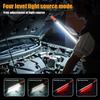 High Lumen Rechargeable LED Work Light for Car Emergency Repair Powerful Magnetic Flashlight with Hooks and Magnetic Base