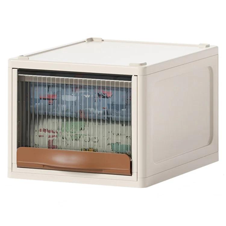

ZY-HE073 Size L Plastic Drawer Type Storage Box Snack Toy Clothes Organizer