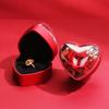 Preserved Flower Jewelry Box Rose Heart Shaped Ring Box Gifts Packaging Necklace Pendant Earrings Storage Case Jewelry Organizer