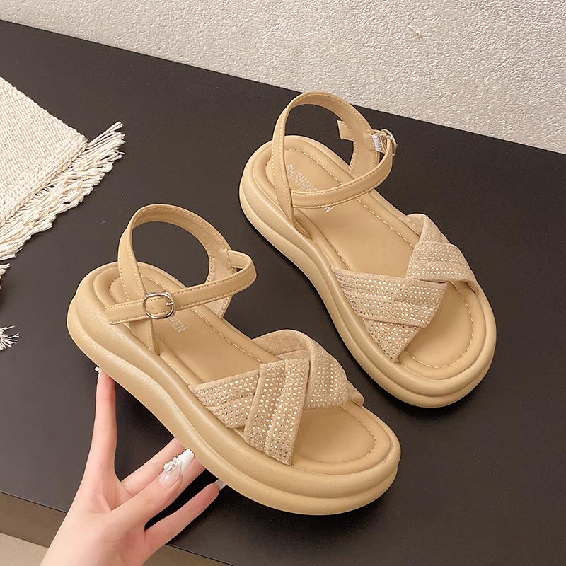 

Sandals women s summer 2025 new platform women s skirt beach shoes 40