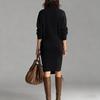 Women's Long Loose Knee Length Sweater Dress Sweater Dress Loose Long Knitted Knee Length Solid Color Dress