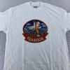 Vintage Chaika Hemd M/L Weißes Seemöwen-Ukraine-Bier-Grafik Hanes 90er