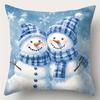 4Pcs, Christmas Pillow Covers - Featuring Santa Claus, Snowman, Reindeer, And Holiday Tree Designs - Machine Washable Polyester