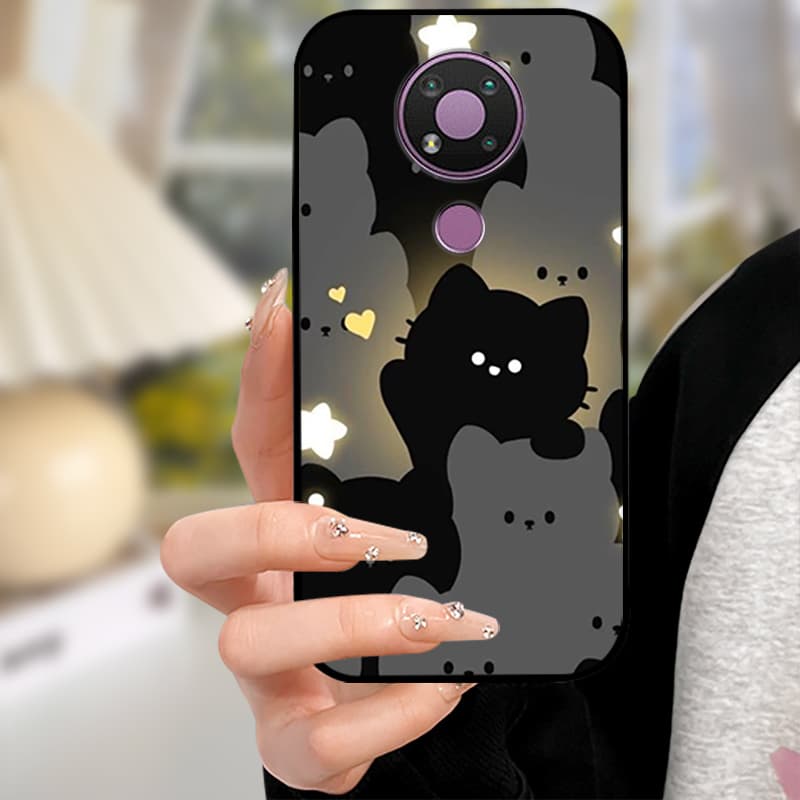 Capa For Nokia 5.4 Cases Black Silicon Soft TPU Phone Case For Nokia 5.4 5.1 7.1 Protective Camera Coque Nokia5.4 Back Shells