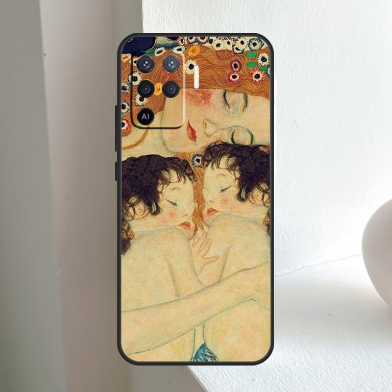 Kiss by Gustav Klimt For OPPO A74 A54 A94 A17 A57 A15 A16 A76 A96 A18 A38 A58 A78 A98 A40 A60 A80 A5 A6 Pro Case