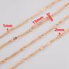 5M 2M 1M KC Gold Color Stick Line Basic Link Chain Bracelet Necklace Copper Chains Cloth Decorative Chain for DIY Jewelry Making