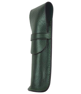 Dom Teporna Echtes Leder Stift Füllfederhalter Einfach und Italienisch Bleistift Stifthalter Etui, 2 Stiftehalter, Stift, Stilvoll, Leder, Kompakt, Etui, Halter,