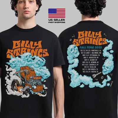 Billy Strings 2025 Sonbahar Turu Hot Rod Konseri Unisex Unisex Tişört