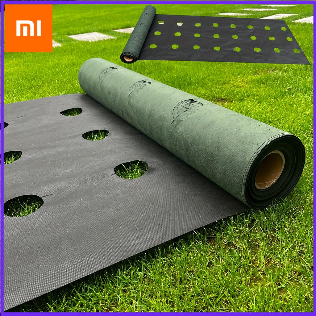 Xiaomi Green Black Perforated Grass Proof Cloth Non-woven Breathable Material Suitable for Vegetable Planting in Courtyards Farms