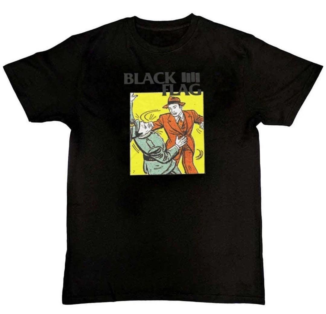 Black flag Band Graphic Print Mens T-Shirt XXL
