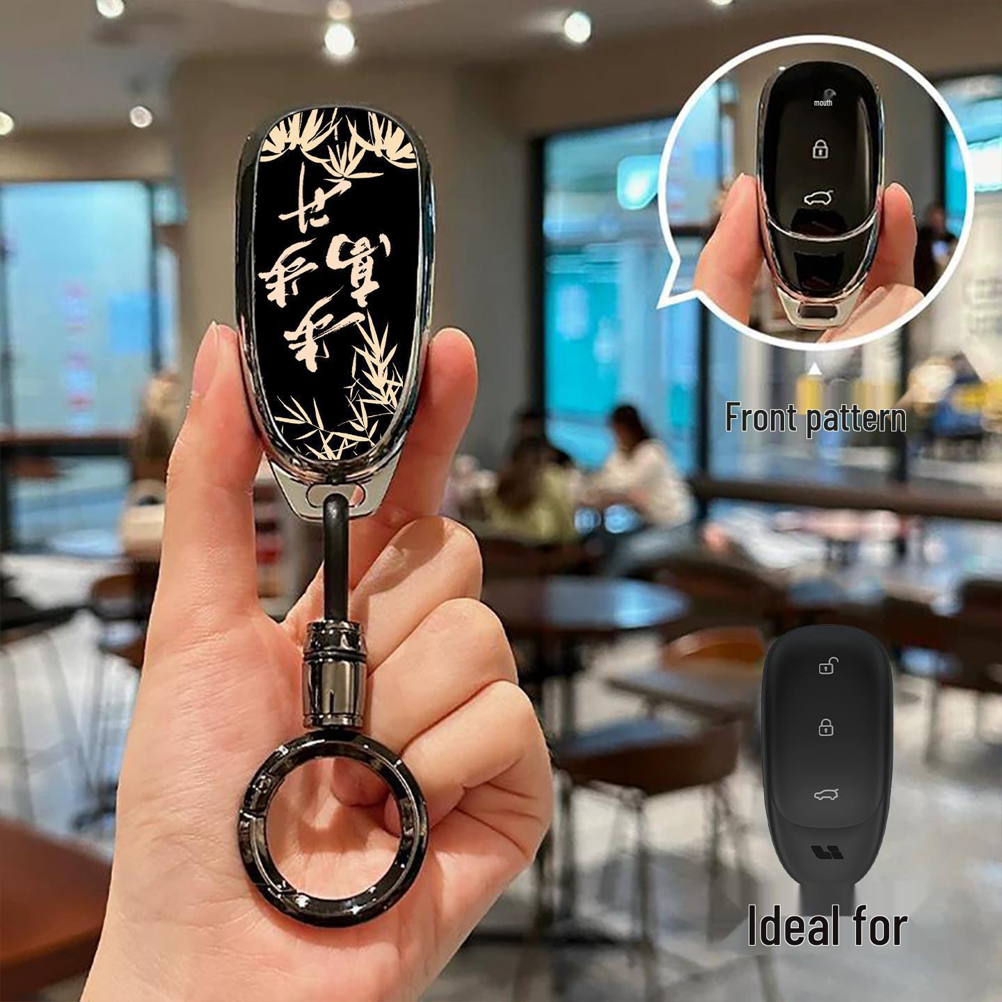 High-End Smart Car Key Case: L6/L7/L8/L9 Full Coverage Remote Shell with Buckle