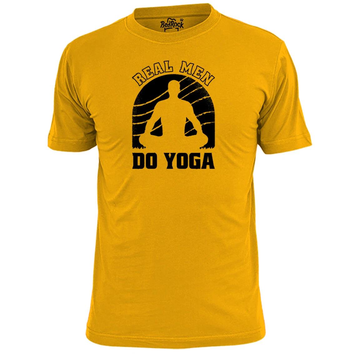 

Mens Real Men Do Yoga T shirt Spiritual Well Being 2XL