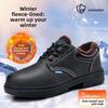 High Quality Safety Shoes Fleece-lined Thickened Warm Steel Toe Security Boots Winter Work Boots Construction Work Shoes36-45